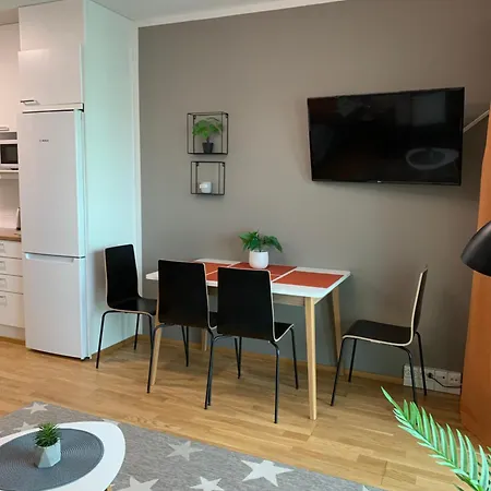 Studio Apartment With Balcony, Parkinghall 公寓