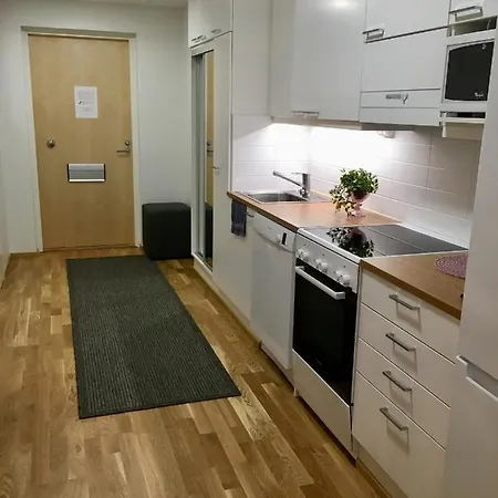 公寓 Studio Apartment With Balcony, Parkinghall 奥卢
